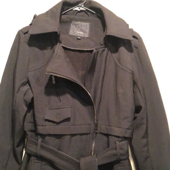 Steve Madden All Weather 3/4 length hooded jacket. Size S - Picture 2 of 7